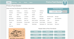 Desktop Screenshot of findafootdr.com