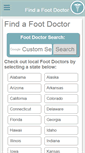 Mobile Screenshot of findafootdr.com