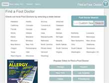 Tablet Screenshot of findafootdr.com