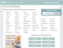 Tablet Screenshot of ohio.findafootdr.com