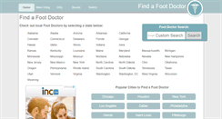 Desktop Screenshot of indiana.findafootdr.com